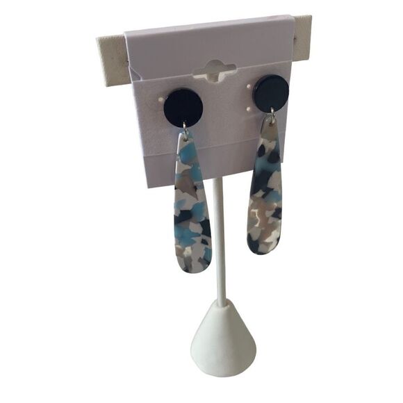 Gorgeous Artisan Designed & Hand Crafted polymer Clay Long Drop Earrings. - Picture 2 of 6